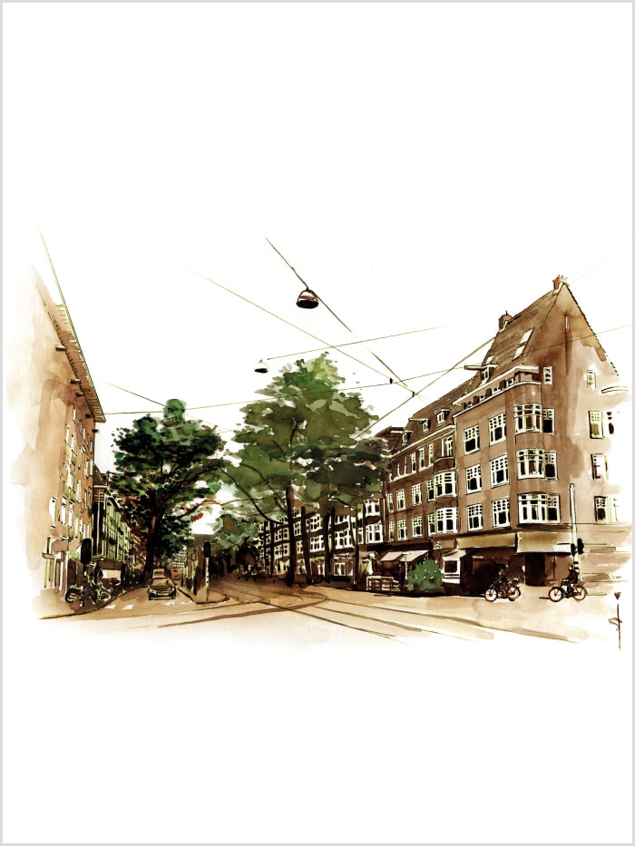 illustration of the Beethovenstraat